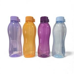 Tupperware Aquasafe 1L Water Bottle Leak Proof Reusable Purple BPA-Free
